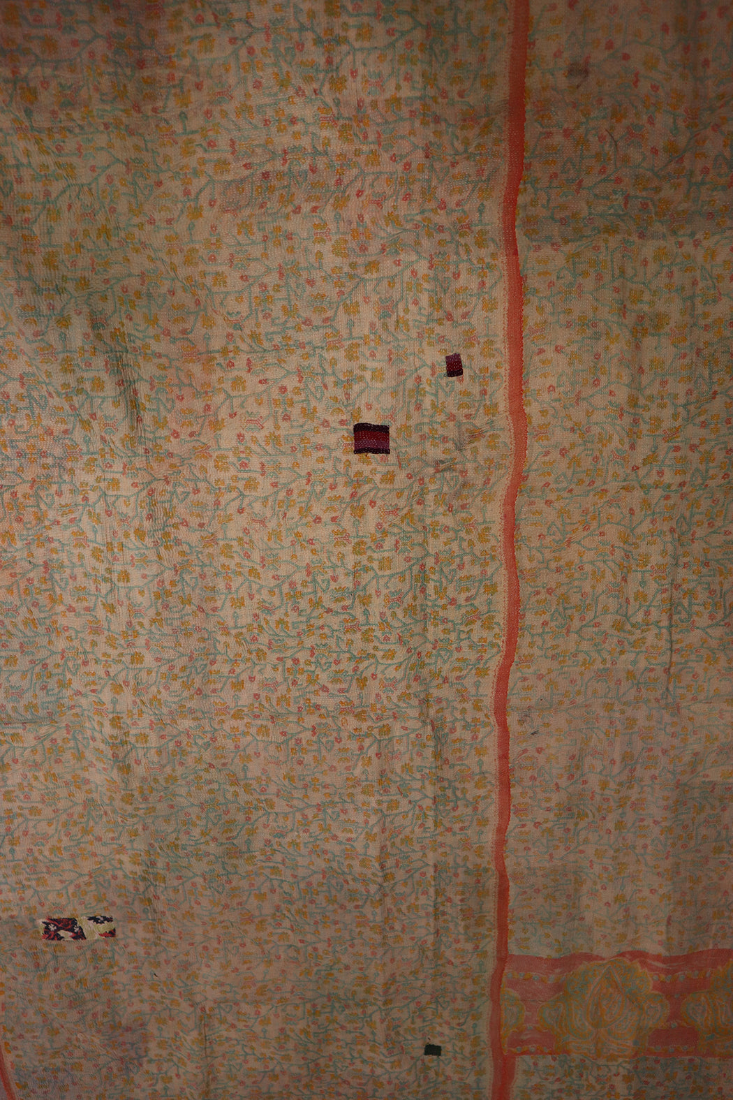 Kantha Vintage Teppich ca. 140x210 cm, Baumwolle