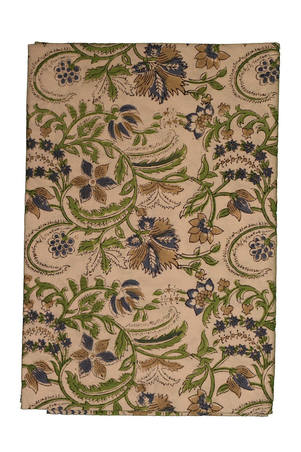 Tischdecke mit Blockdruck, 150 x 220 cm, Baumwolle