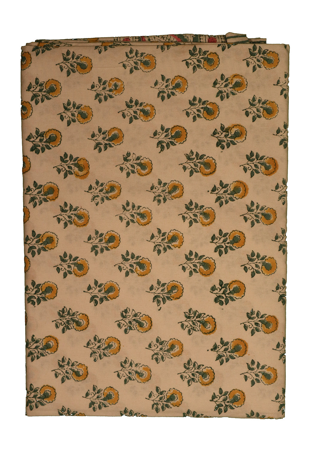 Tischdecke mit Blockdruck, 150 x 220 cm, Baumwolle