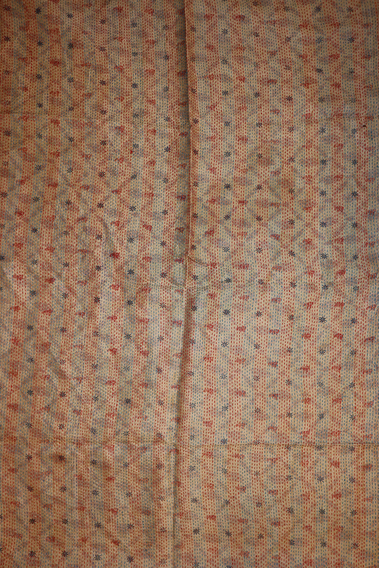 Sari kantha silke tørklæde 85*190 cm