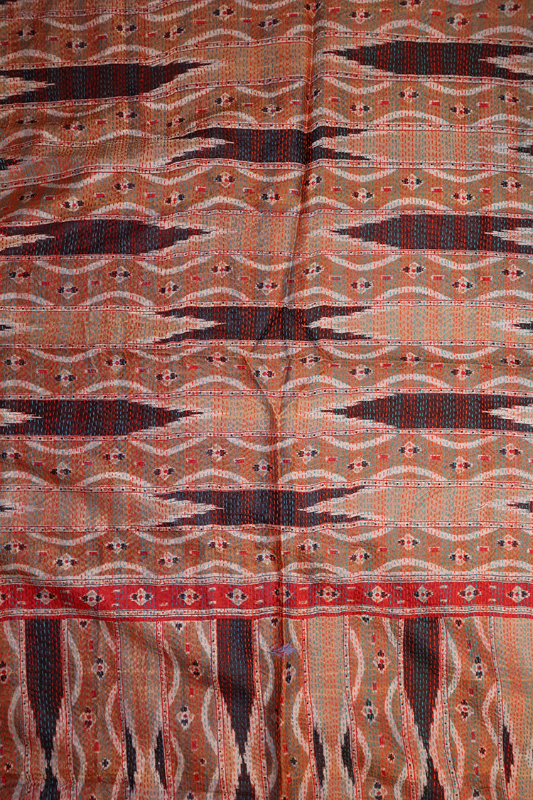 Sari kantha silke tørklæde 85*190 cm
