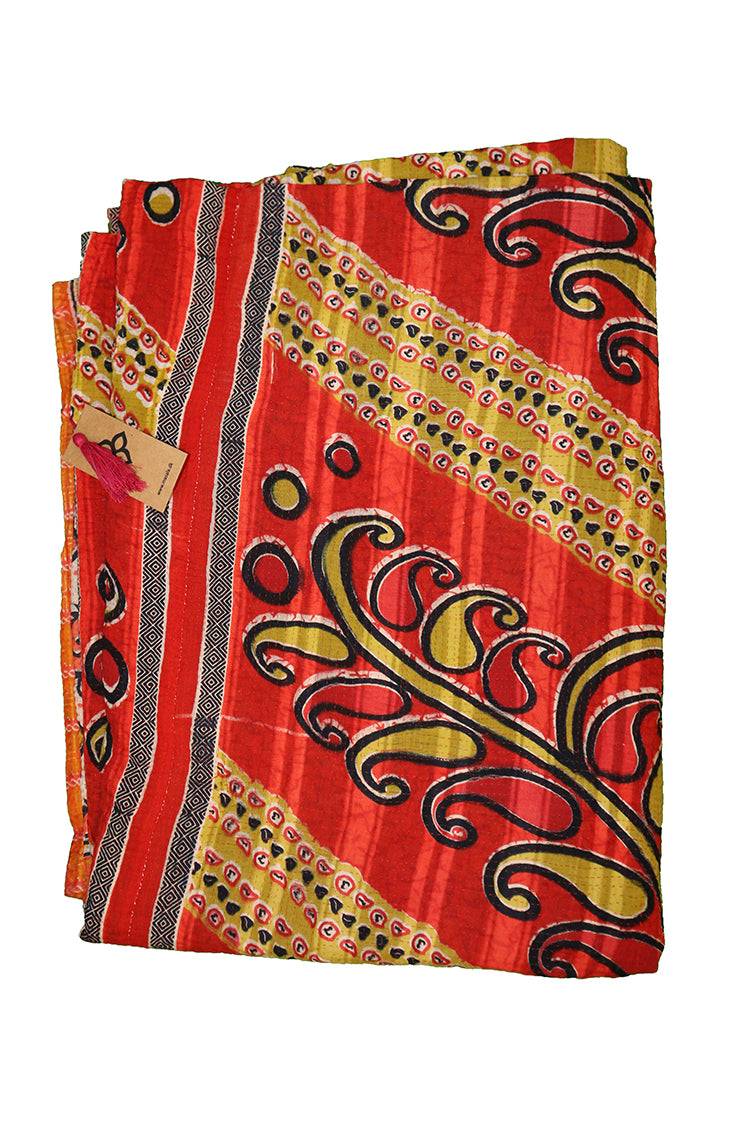 Kantha Vintage Teppich ca. 140x210 cm, Baumwolle