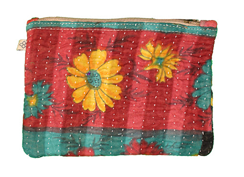 Kantha-Sari-Geldbörse 14*19 cm