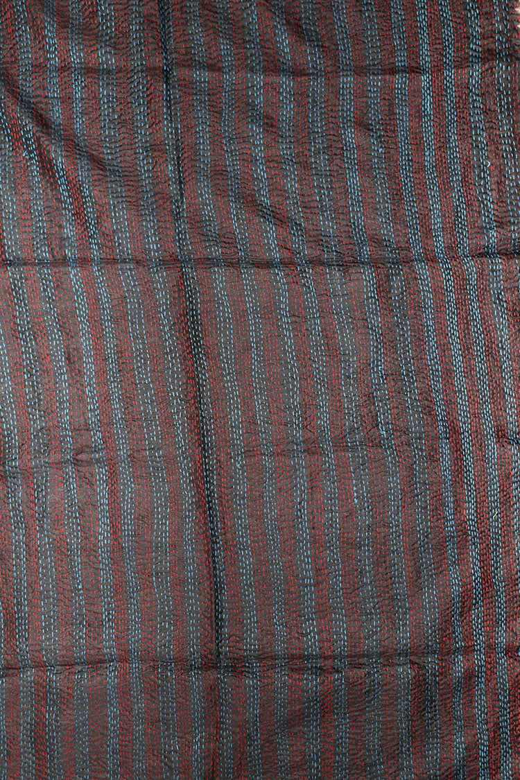 Sari kantha silke tørklæde 85*190 cm