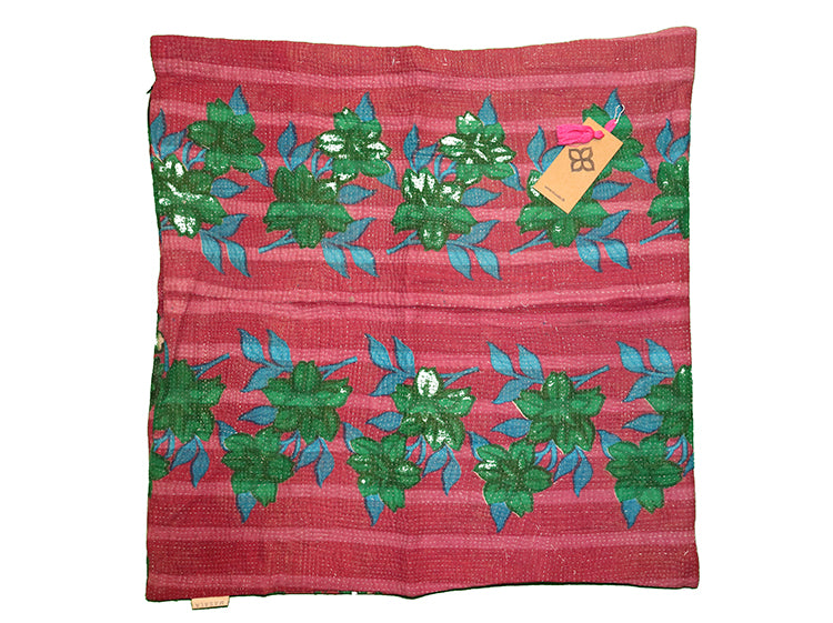 Sari vintage kantha pude 60*60 cm