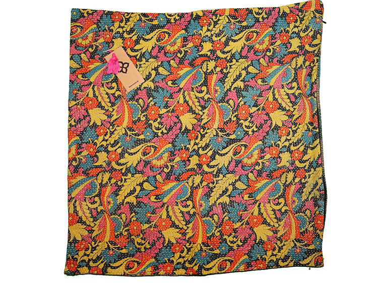 Sari vintage kantha pude 60*60 cm