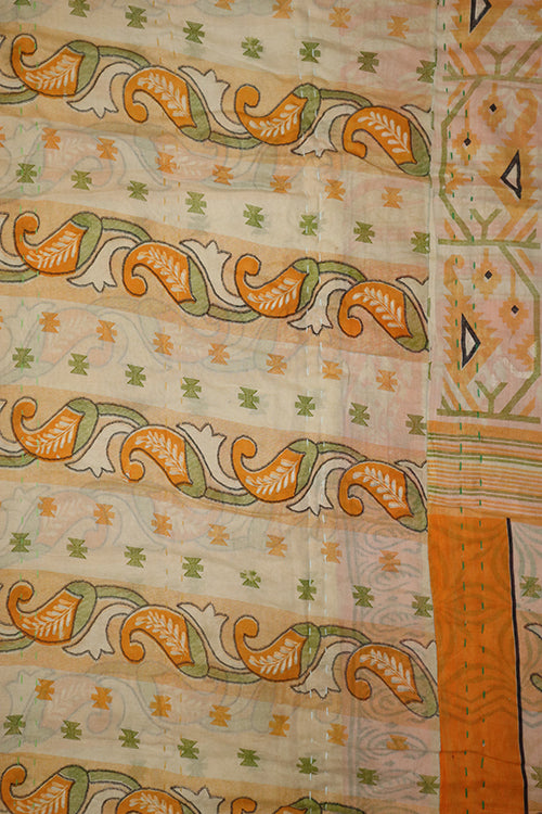 Vintage sari quilt, cotton 140x200 cm