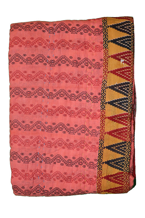 Vintage sari quilt, cotton 140x200 cm