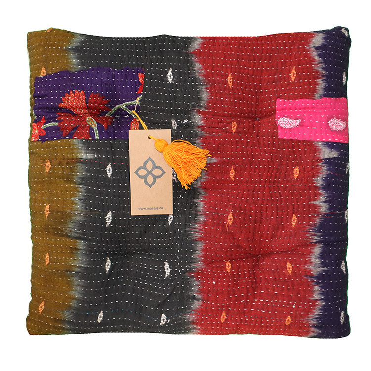 Kantha vintage hynde 40*40 cm bomuld