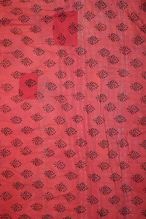 Vintage sari quilt, cotton 140x200 cm