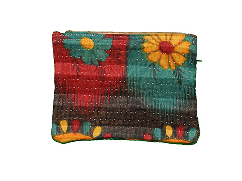 Kantha-Sari-Geldbörse 14*19 cm