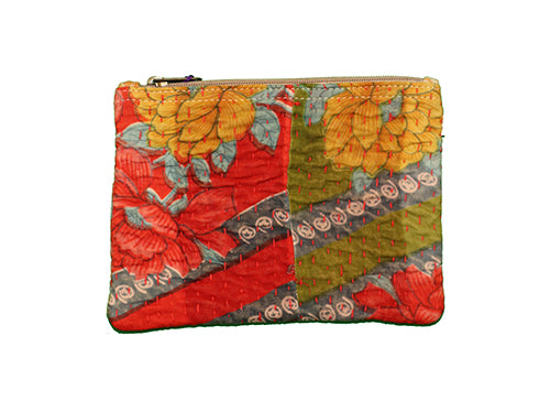 Kantha-Sari-Geldbörse 14*19 cm