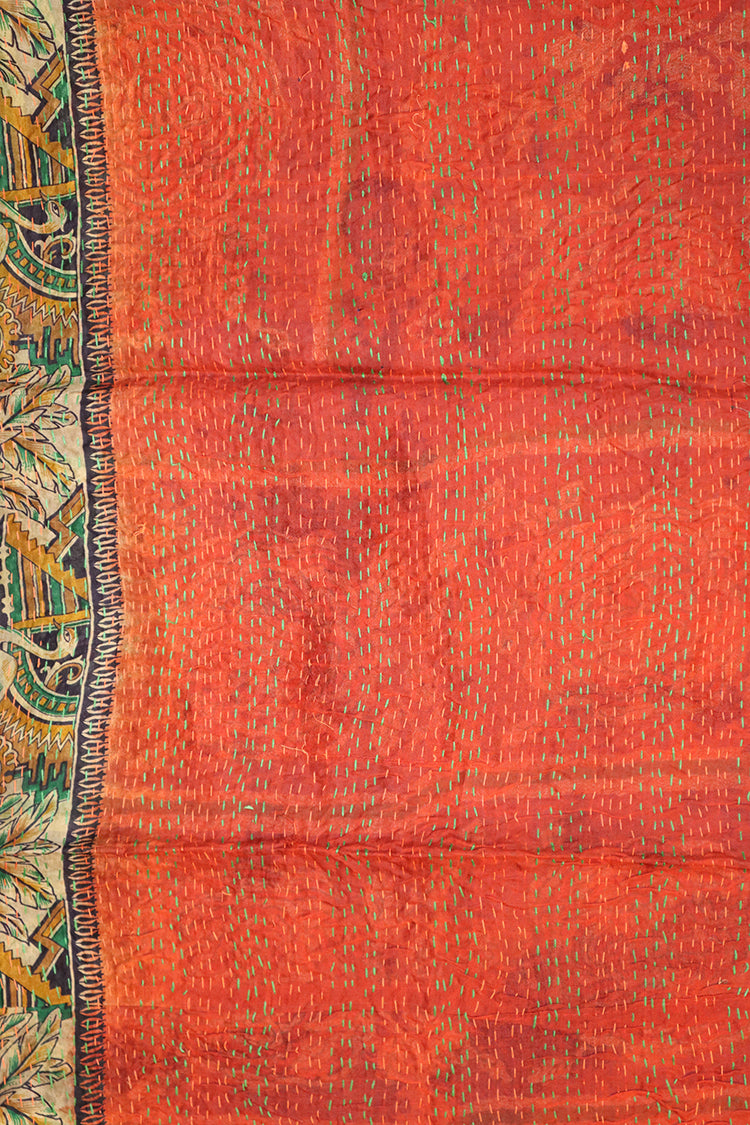 Sari kantha silke tørklæde 40*190 cm