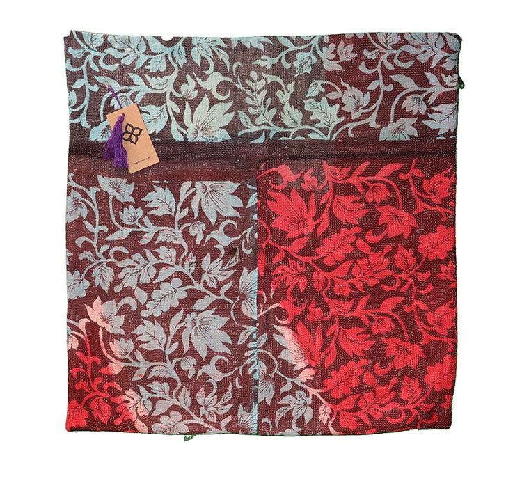 Sari vintage kantha pude 60*60 cm