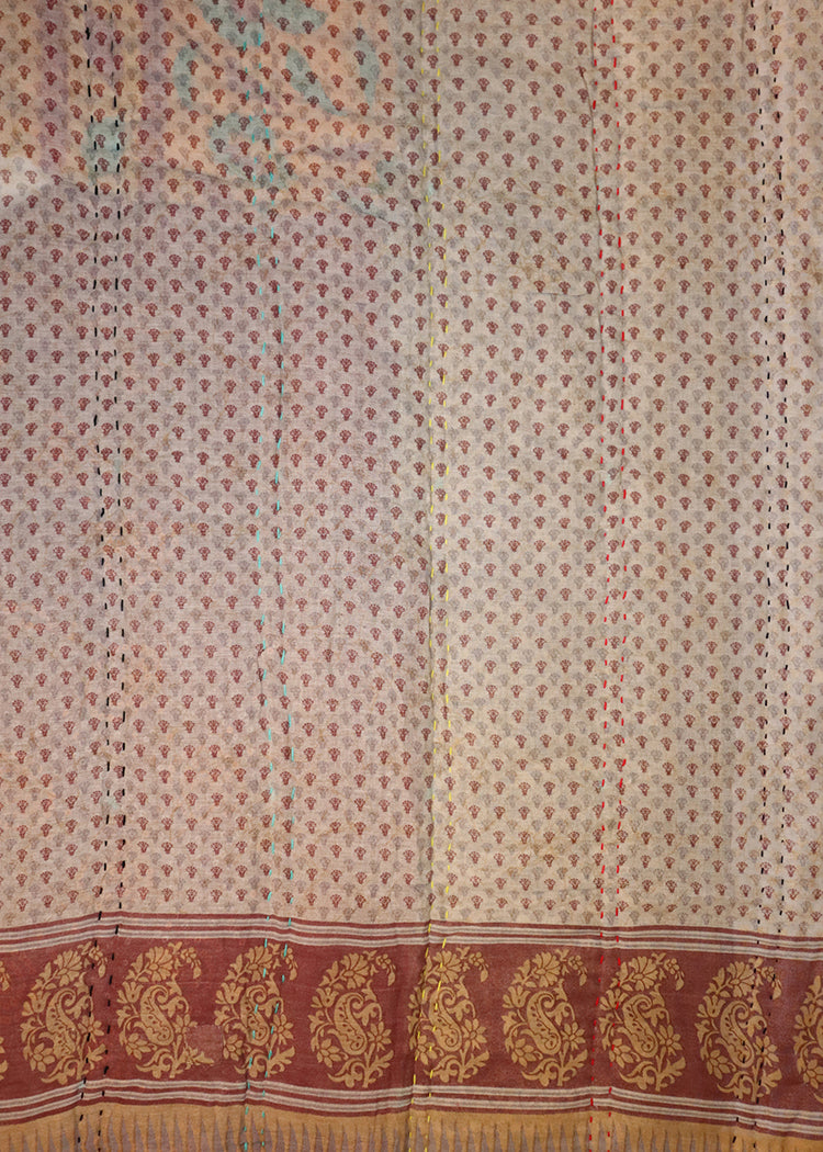 Vintage sari quilt , bomuld 70x100 cm