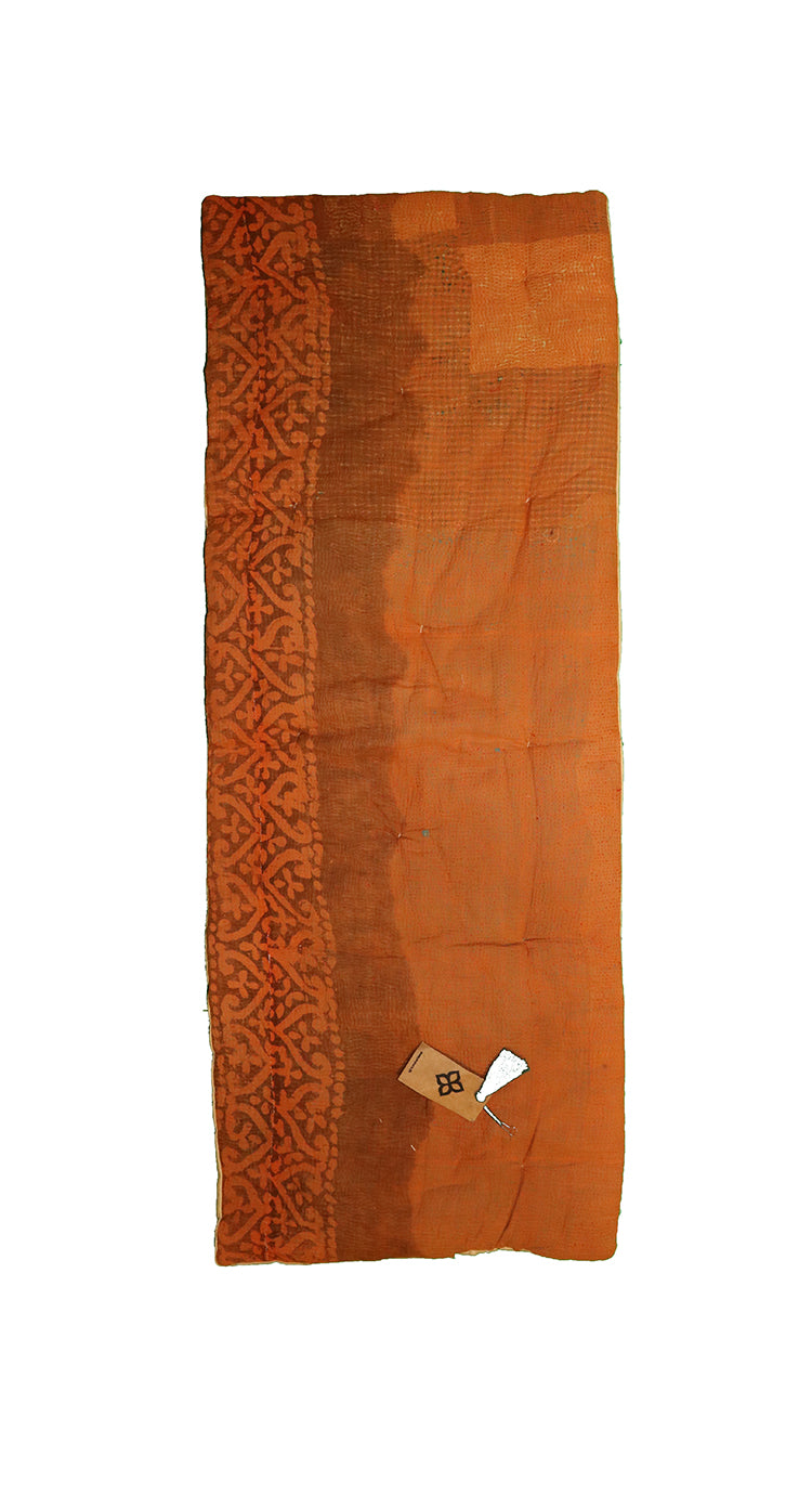 Kantha vintage bænkhynde 45*120 cm bomuld