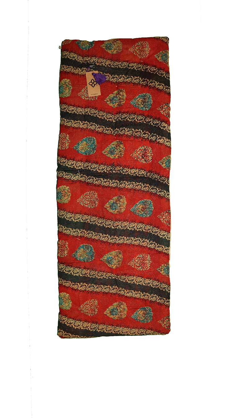 Kantha vintage bænkhynde 45*120 cm bomuld
