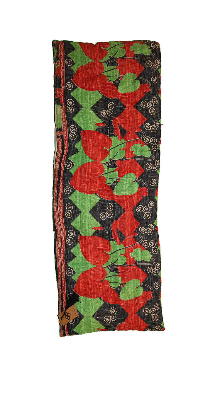 Kantha vintage bænkhynde 45*120 cm bomuld