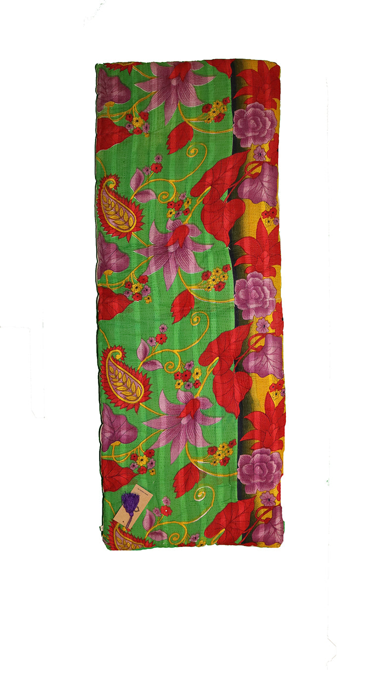 Kantha vintage bænkhynde 45*120 cm bomuld