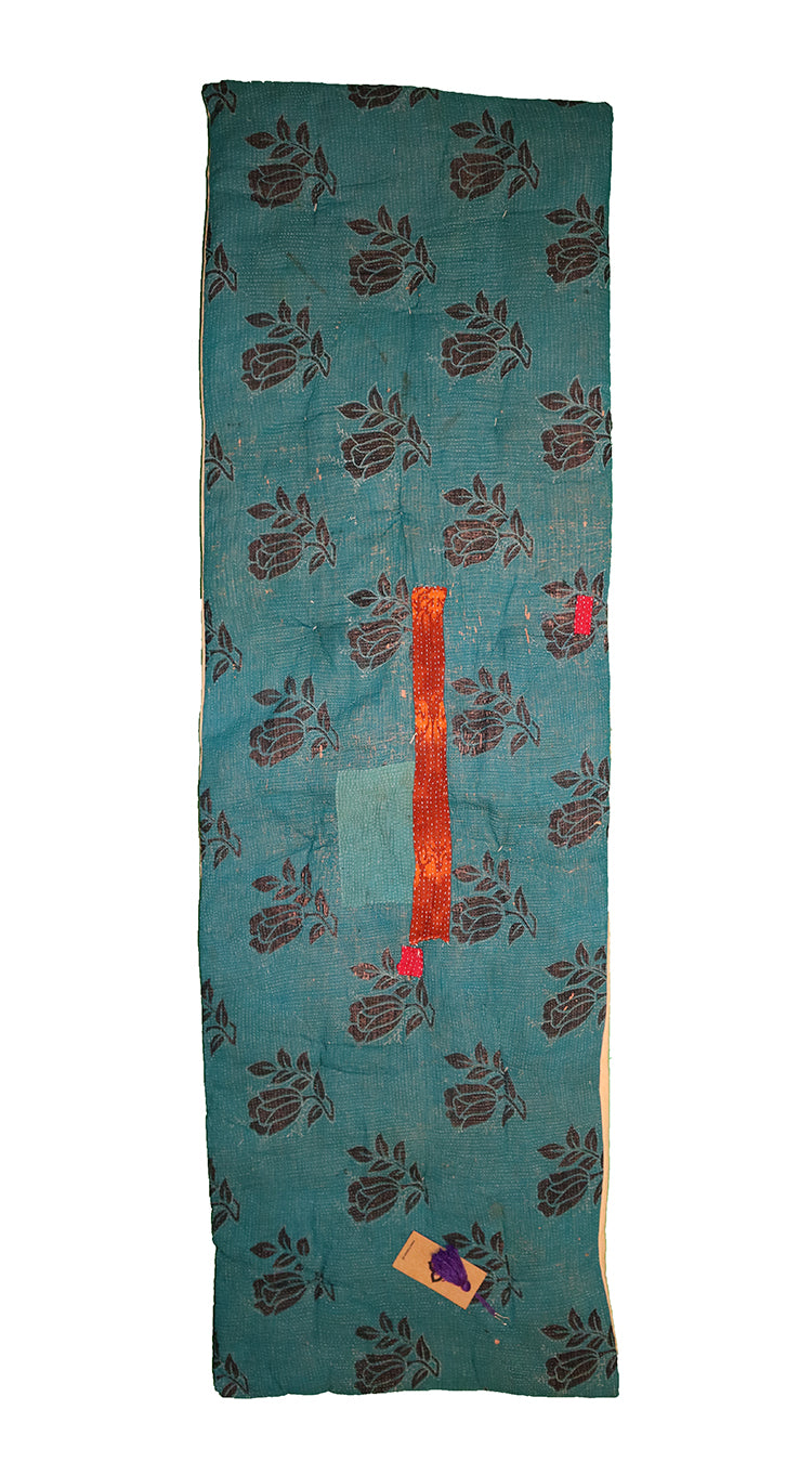 Kantha vintage bænkhynde 45*150 cm bomuld