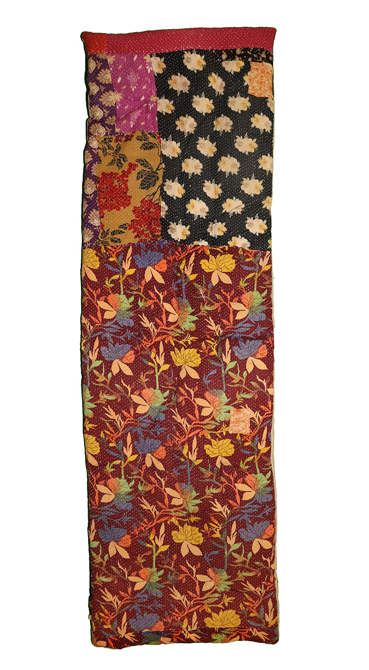 Kantha vintage bænkhynde 45*150 cm bomuld