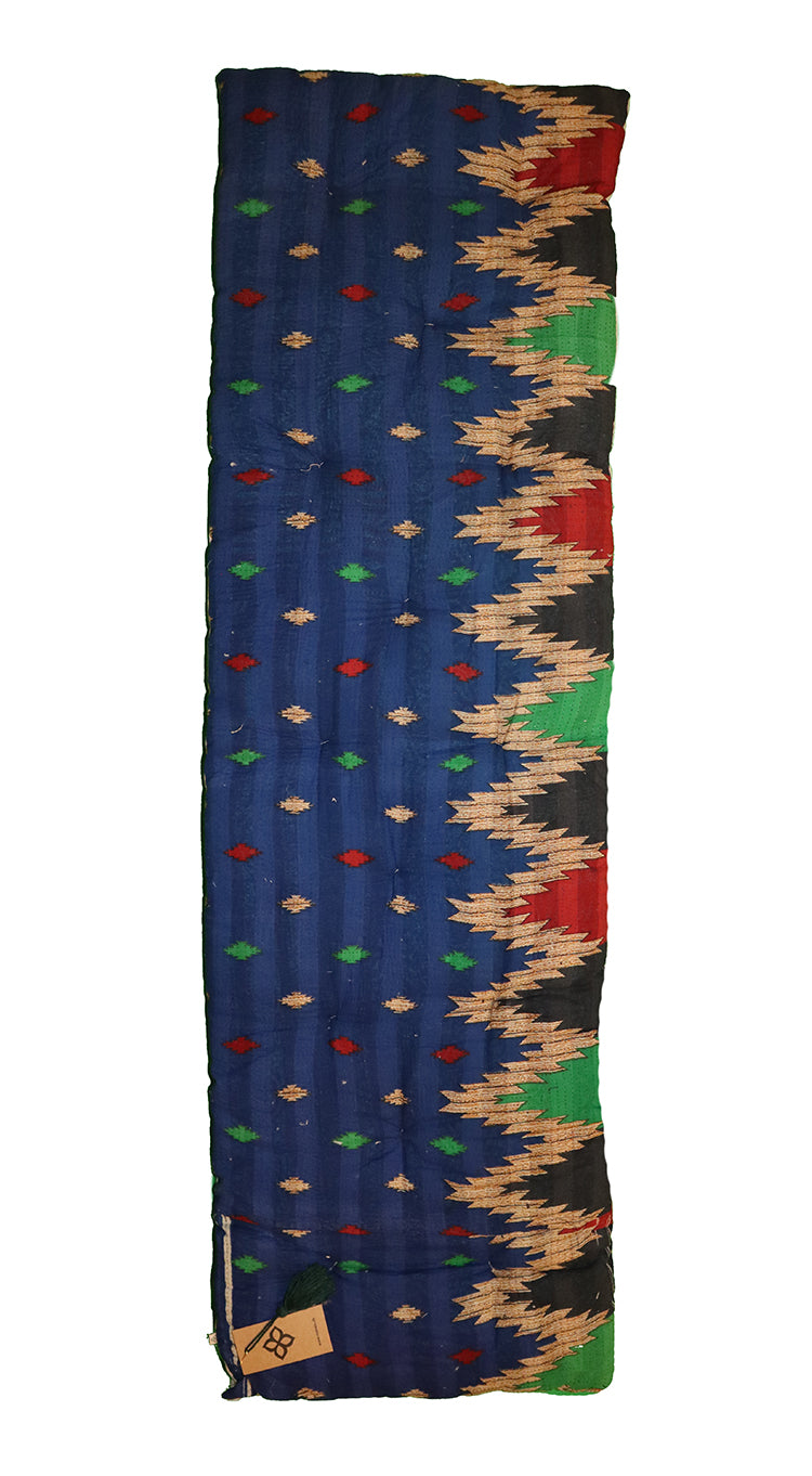 Kantha vintage bænkhynde 45*150 cm bomuld