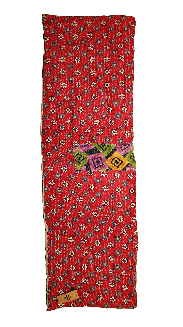 Kantha vintage bænkhynde 45*150 cm bomuld
