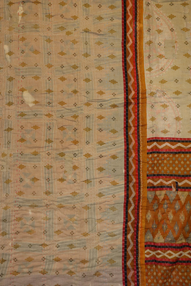 Vintage sari quilt, cotton 140x200 cm