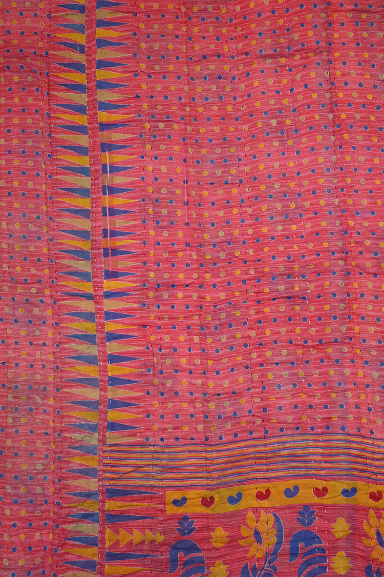 Vintage sari quilt , bomuld 140x200 cm