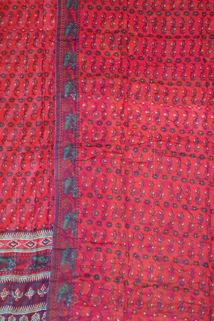 Vintage sari quilt, cotton 140x200 cm