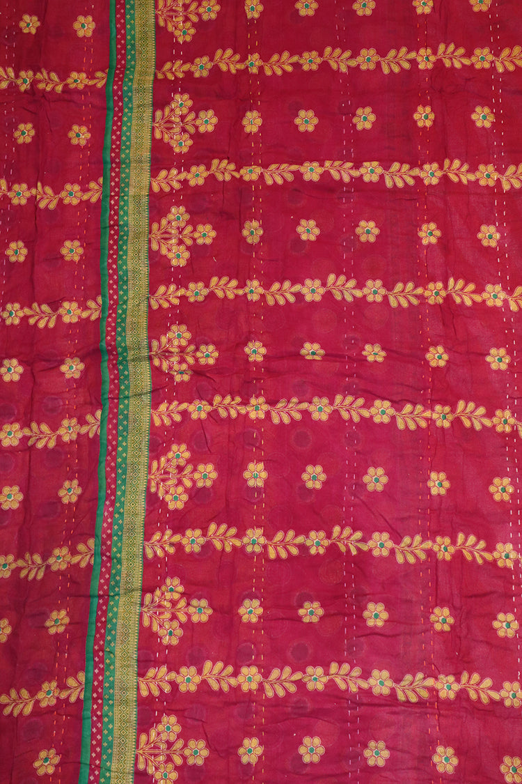 Vintage sari quilt, cotton 140x200 cm