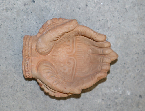 Diya terracotta hand