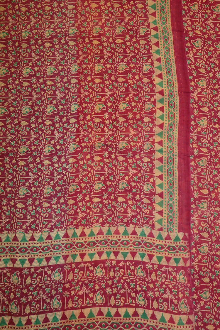 Vintage sari quilt, cotton 140x200 cm