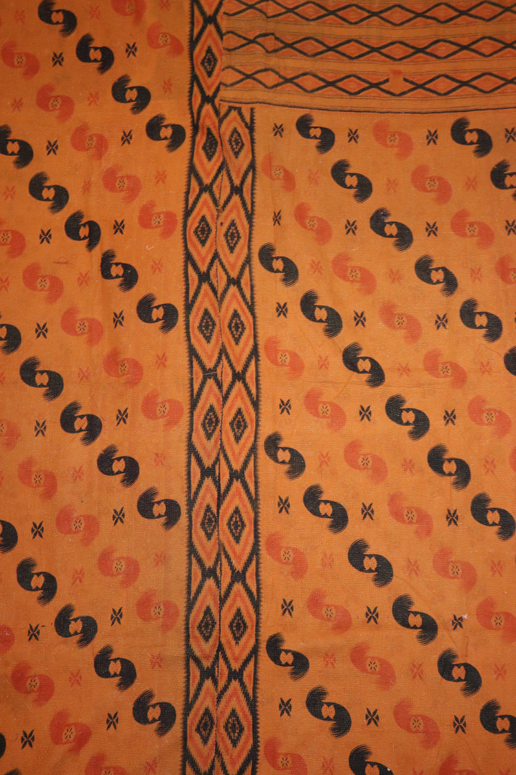 Recycled kantha vintage tæppe ca 140x210 cm, bomuld