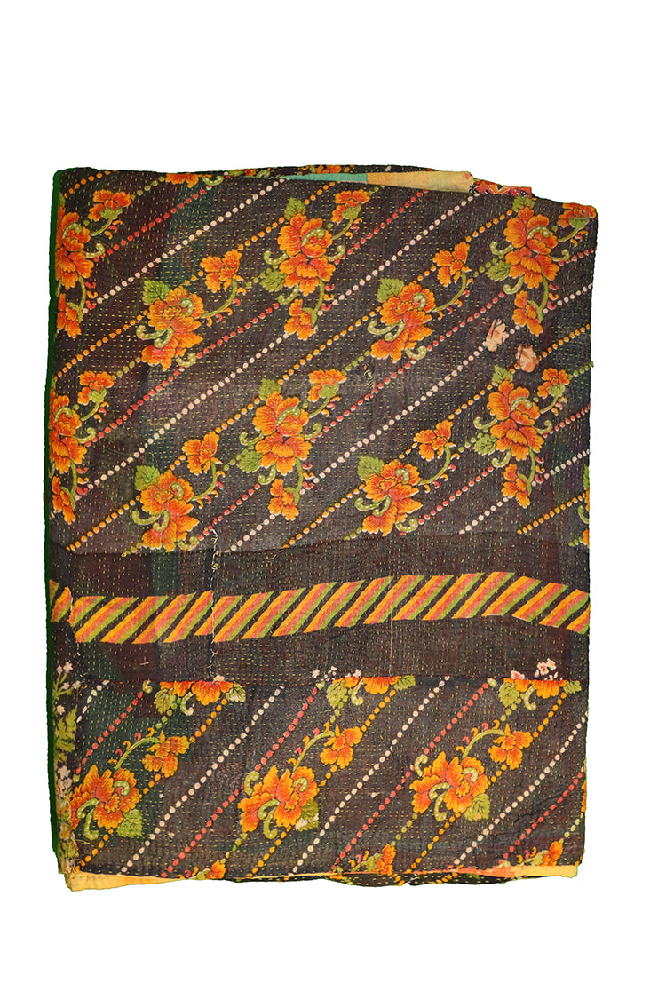 Kantha vintage throw approx 140x210 cm, cotton