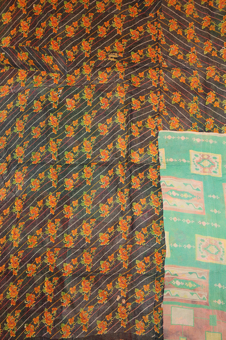 Kantha vintage throw approx 140x210 cm, cotton