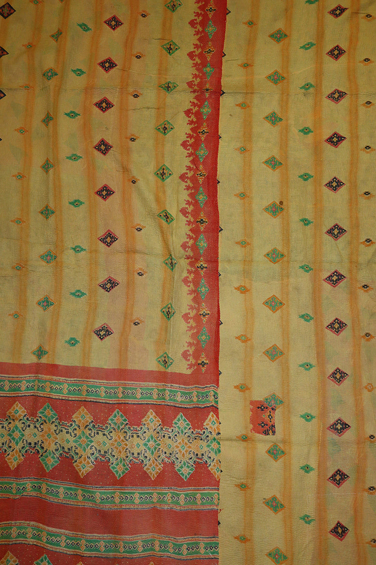 Kantha vintage throw approx 140x210 cm, cotton