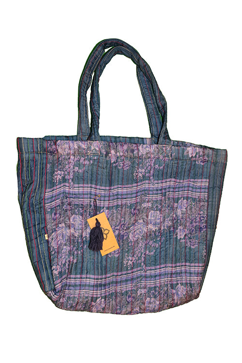 Quiltet silke shopper 38*44*14 cm