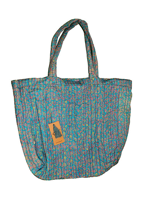 Quiltet silke shopper 38*44*14 cm