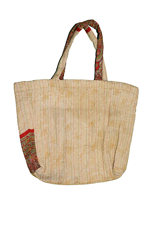 Quiltet silke shopper 38*44*14 cm
