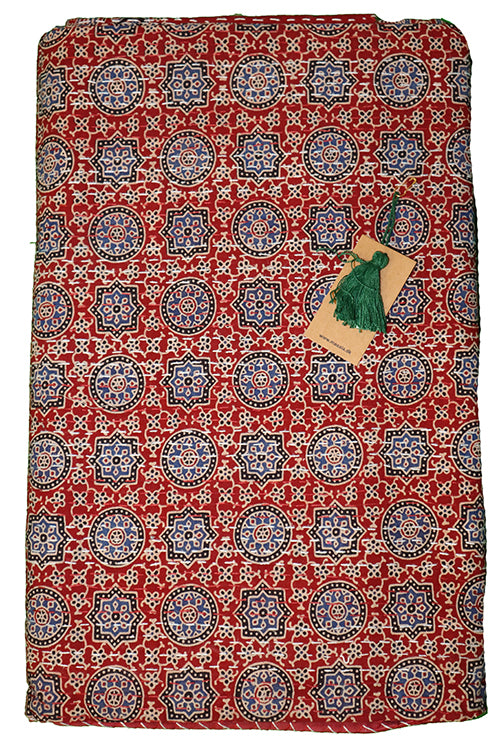 Kantha bedspread 270x220, azrak print