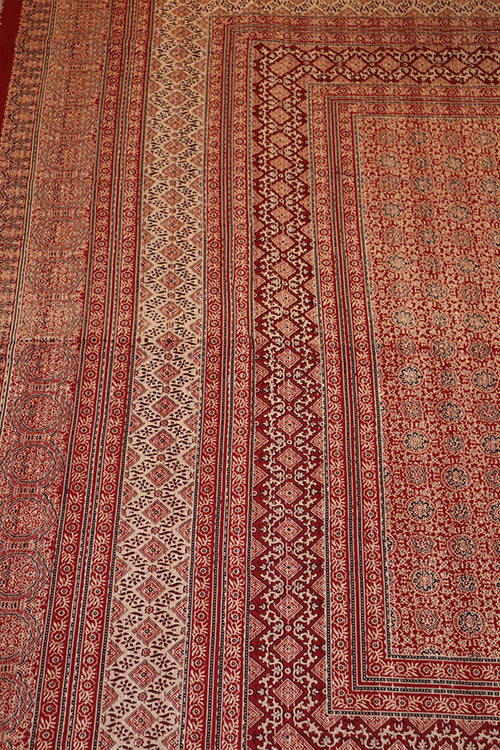 Kantha sengetæppe 270x220 , azrak print