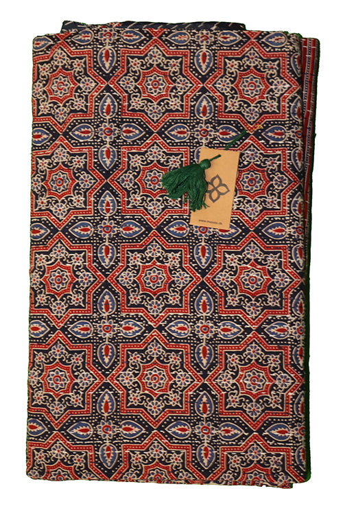 Kantha bedspread 270x220, azrak print