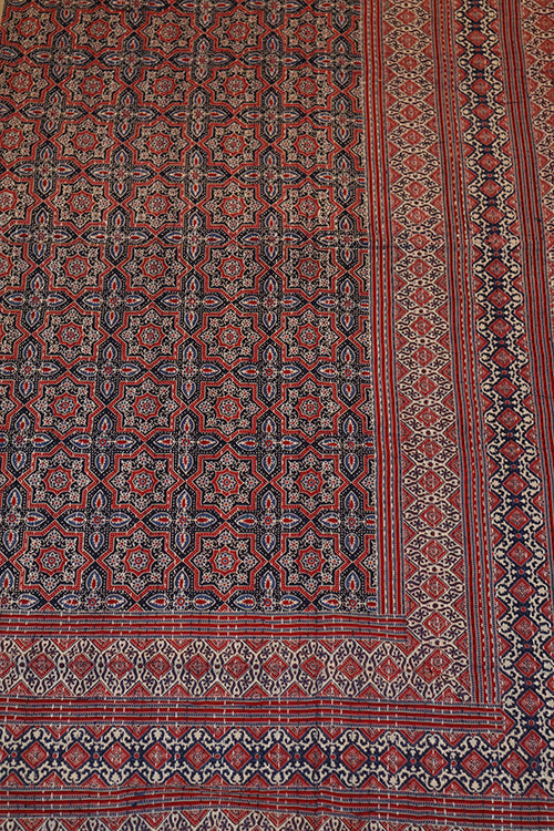 Kantha bedspread 270x220, azrak print