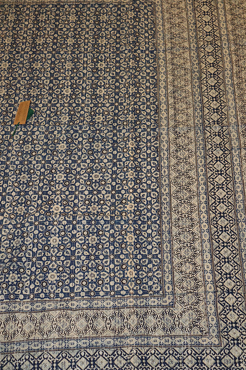 Kantha sengetæppe 270x220 , azrak print