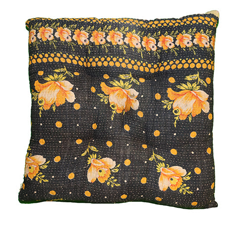 Kantha vintage hynde 40*40 cm bomuld