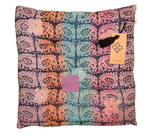 Kantha vintage hynde 40*40 cm bomuld