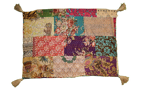 Kantha stonewash cushion 50*70 cm, cotton
