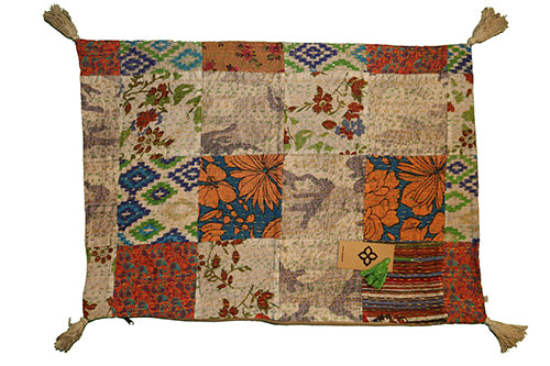 Kantha stonewash pude 50*70 cm, bomuld