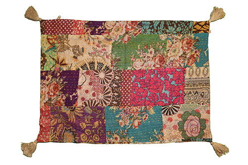 Kantha stonewash pude 50*70 cm, bomuld